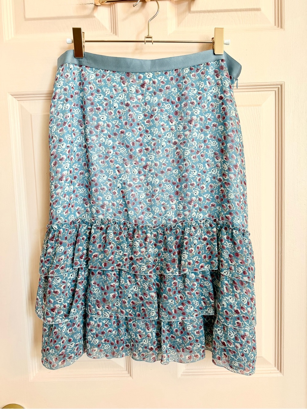 Blue floral anouk skirt